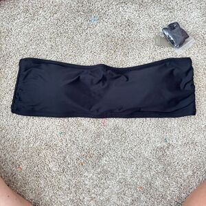 J. Crew Black Bandeau Bikini Swim Top women’s size XXL Black